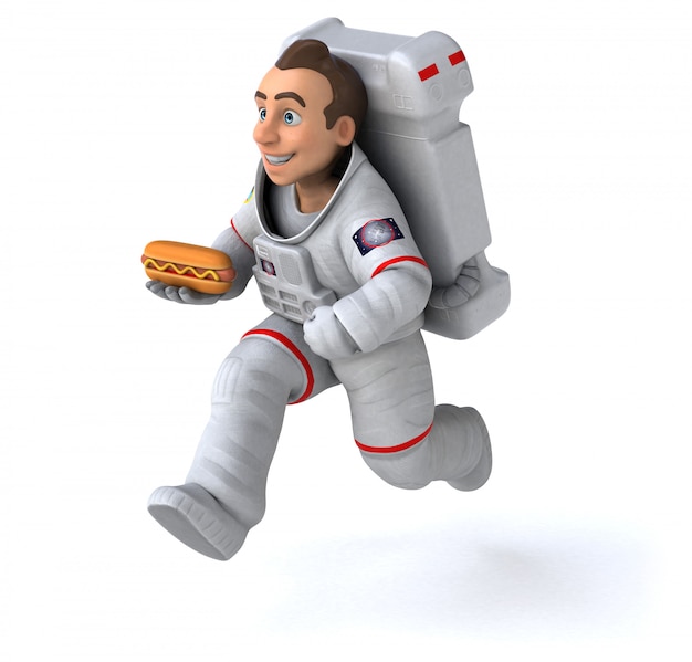 Animation astronaute amusante