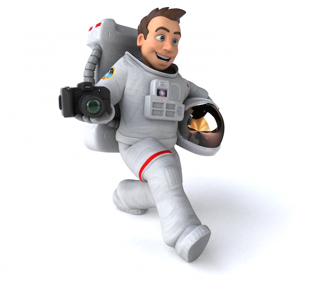 Animation astronaute amusante