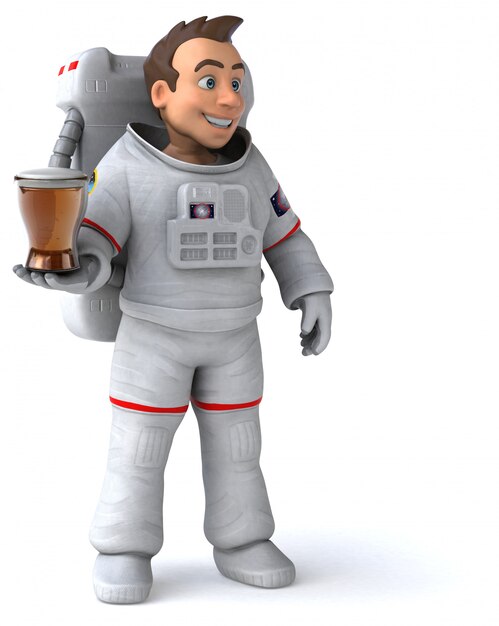 Animation astronaute amusante