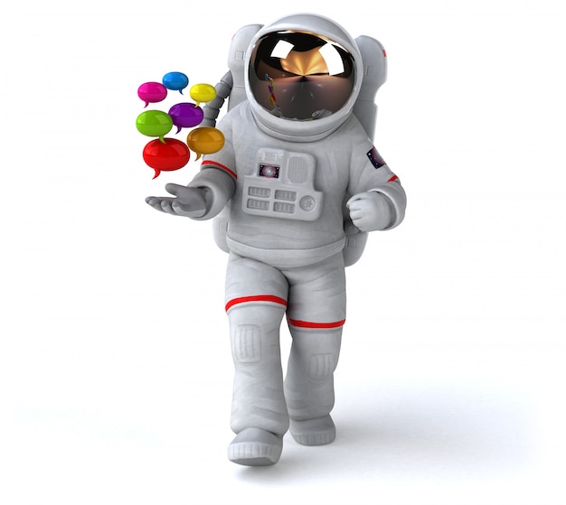 Animation astronaute amusante