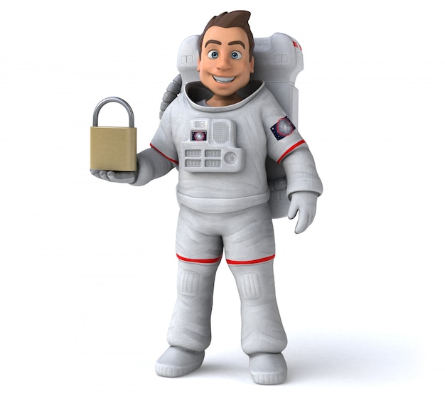 Animation astronaute amusante