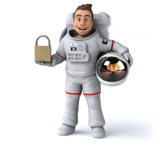 Animation astronaute amusante