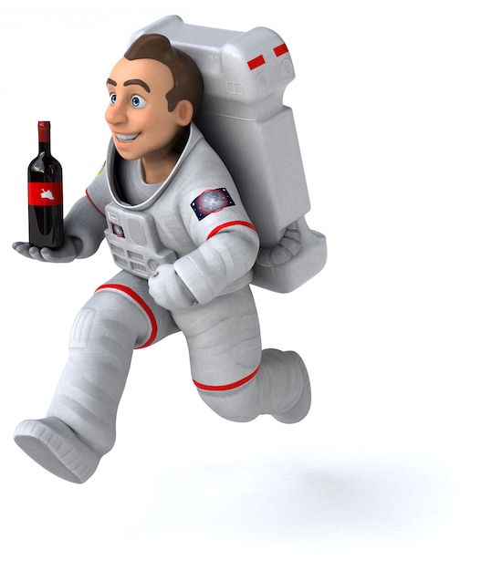 Animation astronaute amusante