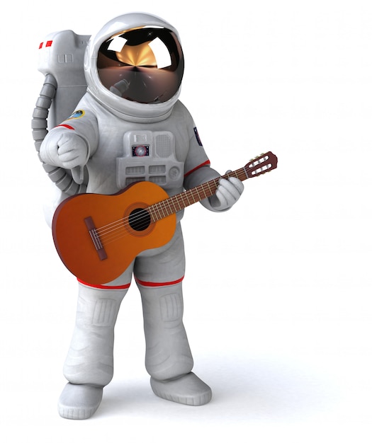 Animation astronaute amusante