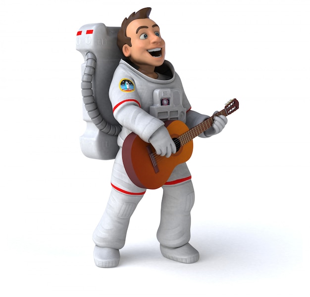 Animation astronaute amusante