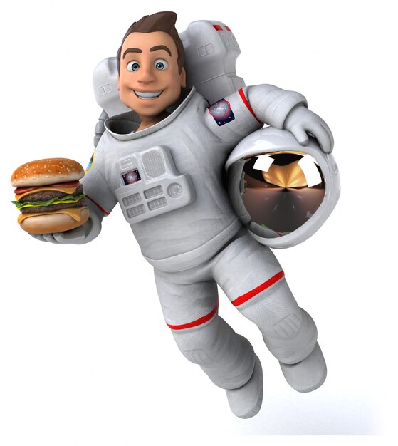 Animation astronaute amusante