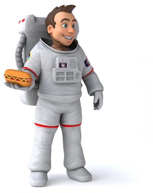 Animation astronaute amusante