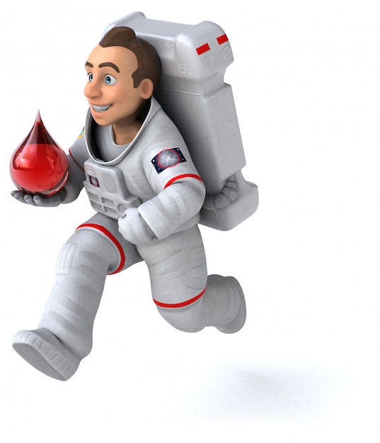 Animation astronaute amusante