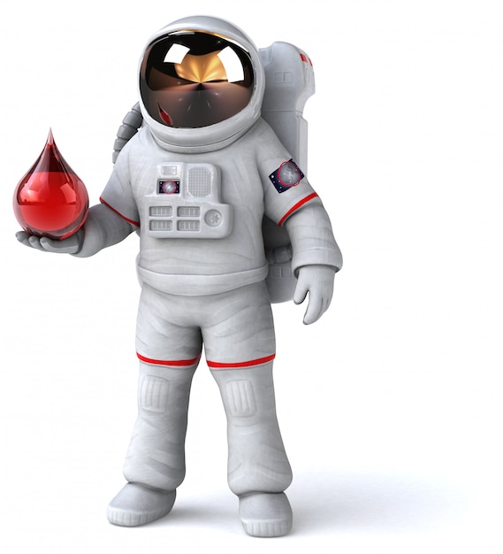 Animation astronaute amusante