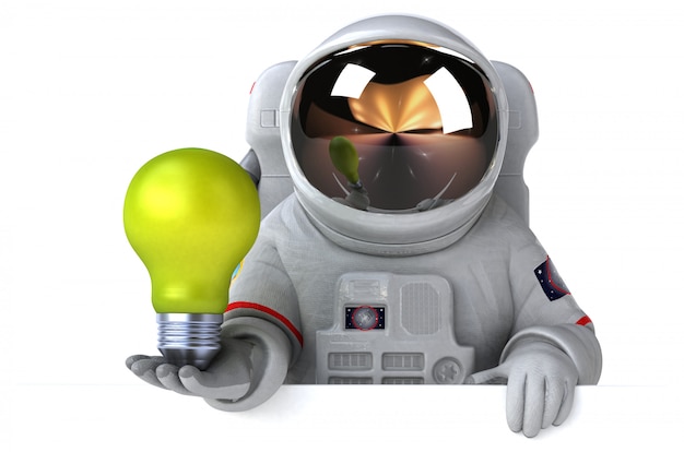 Animation astronaute amusante