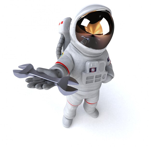 Animation astronaute amusante