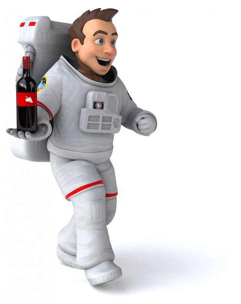 Animation astronaute amusante