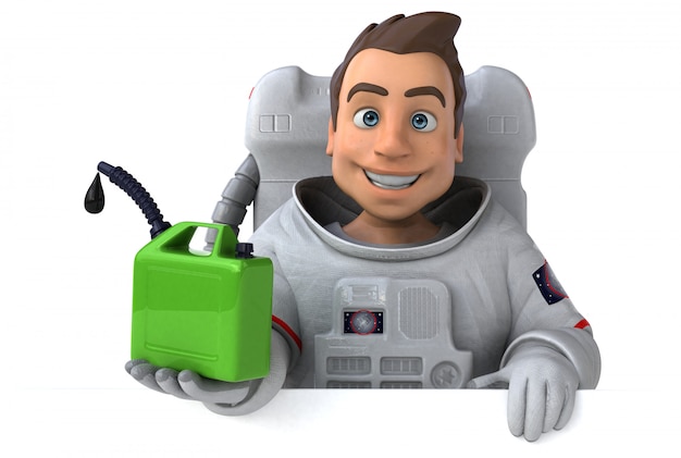 Animation astronaute amusante