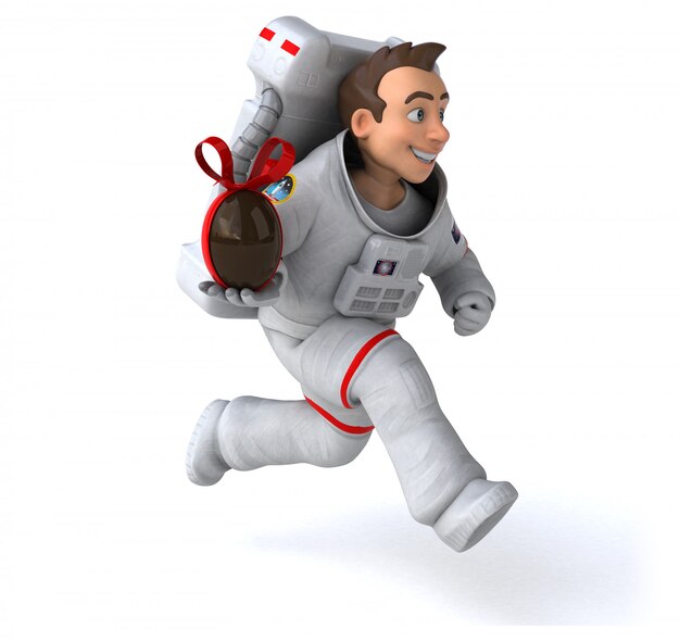 Animation astronaute amusante