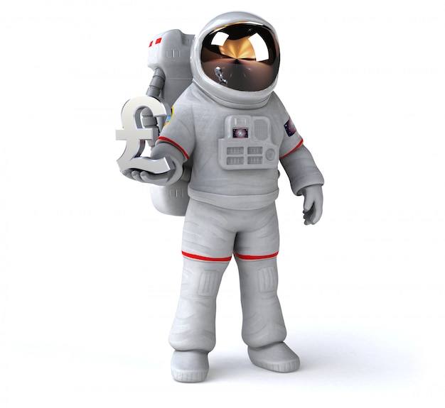 Animation astronaute amusante