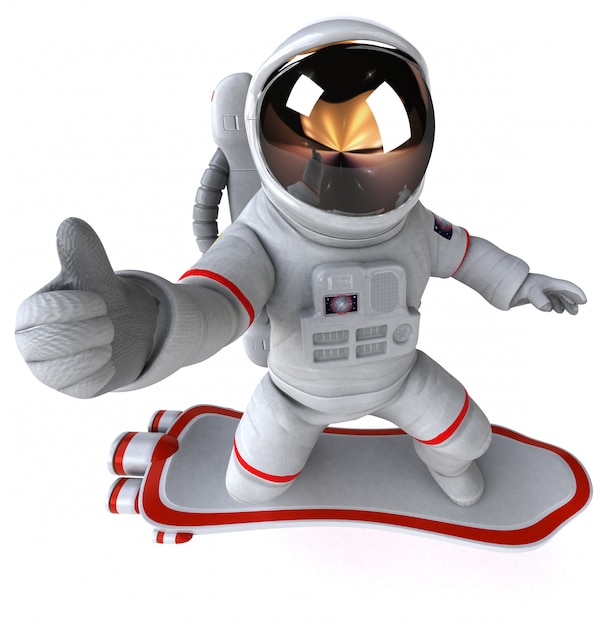 Animation astronaute amusante