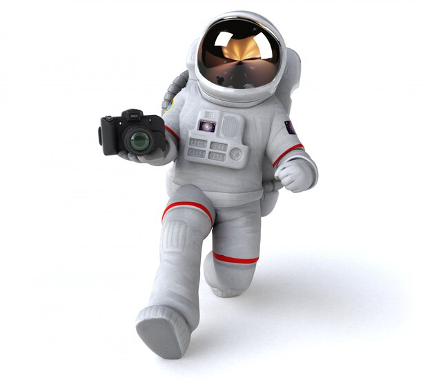 Animation astronaute amusante