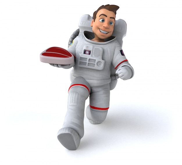 Animation astronaute amusante