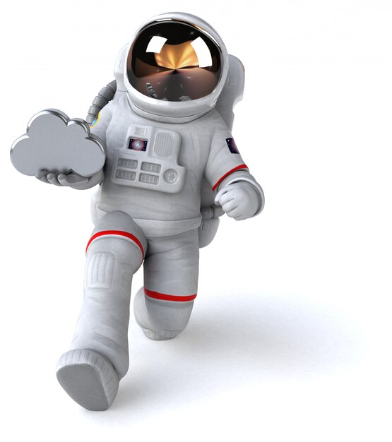 Animation astronaute amusante