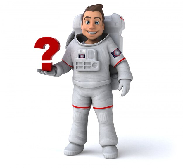 Animation astronaute amusante