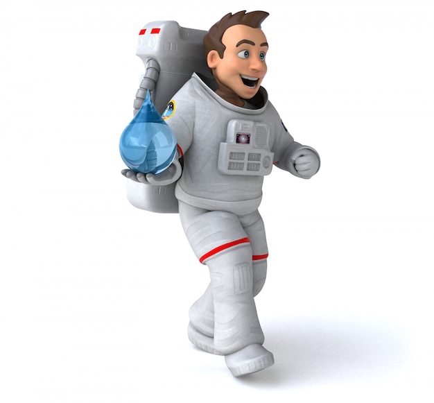 Animation astronaute amusante