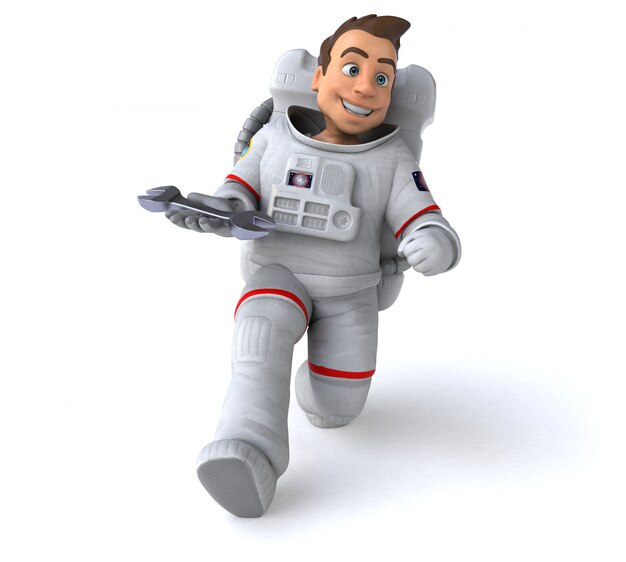 Animation astronaute amusante