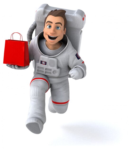 Animation astronaute amusante