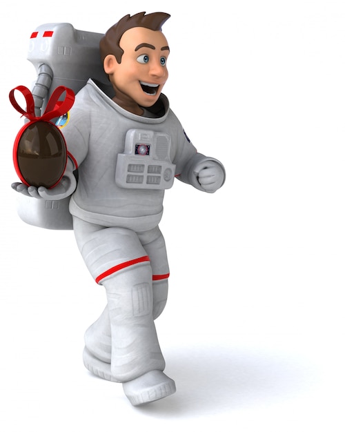Animation astronaute amusante