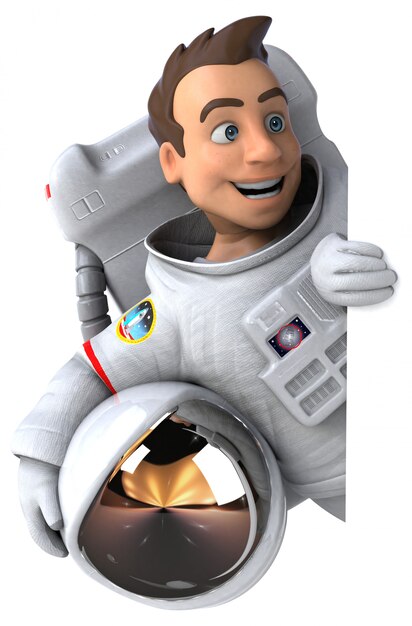 Animation astronaute amusante