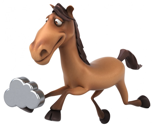 Animation de cheval amusante