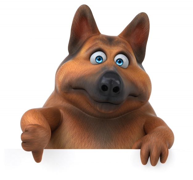 Animation de chien de berger allemand