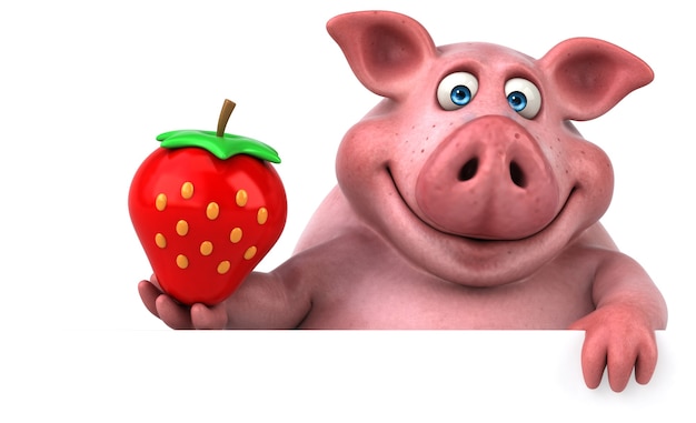 Photo animation de cochon amusant