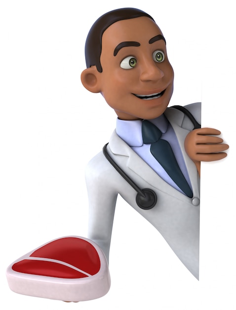 Animation de docteur amusant