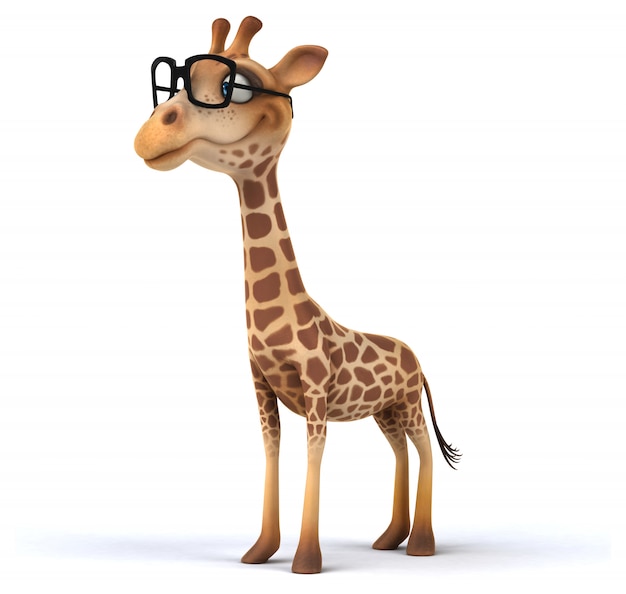 Animation girafe amusante