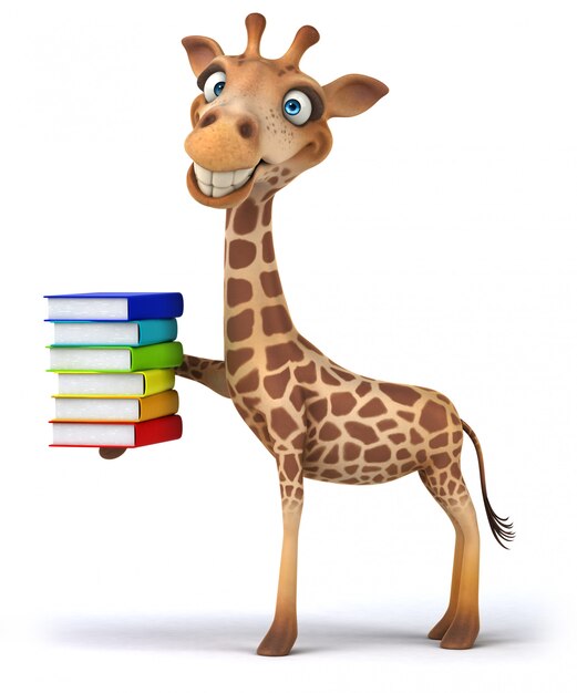 Animation girafe amusante