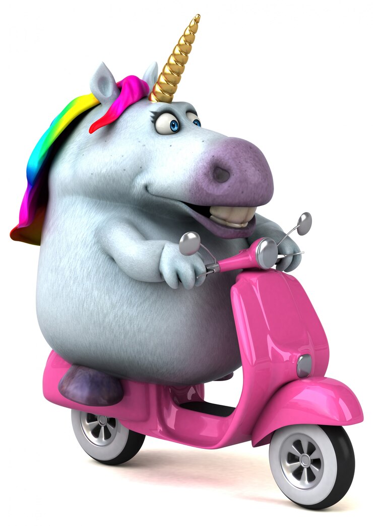 Photo animation de licorne amusante