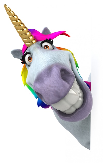 Photo animation de licorne amusante