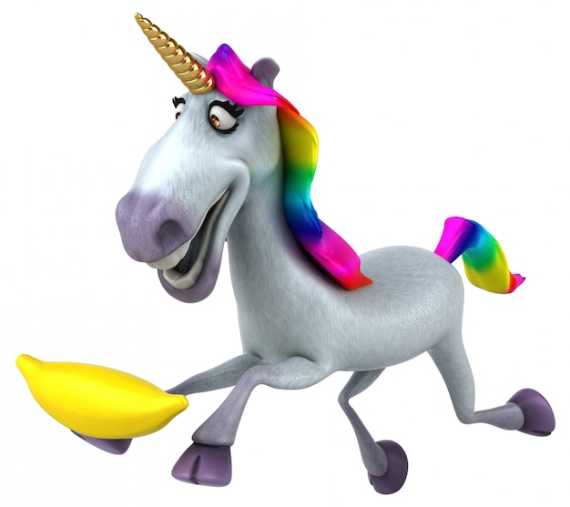 Animation de licorne amusante