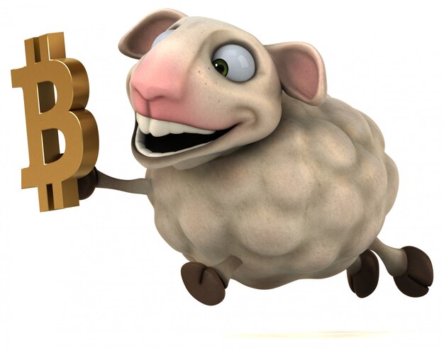 Animation mouton et bitcoin