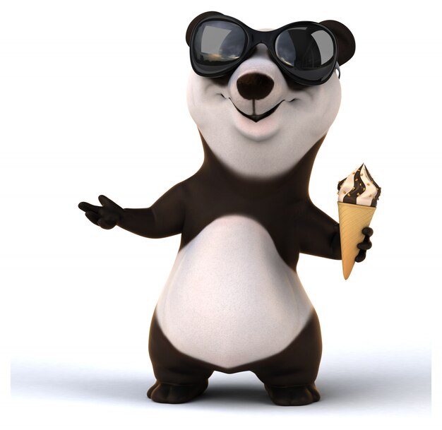 Animation panda amusante