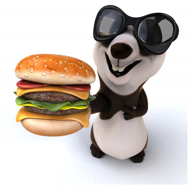 Animation panda amusante