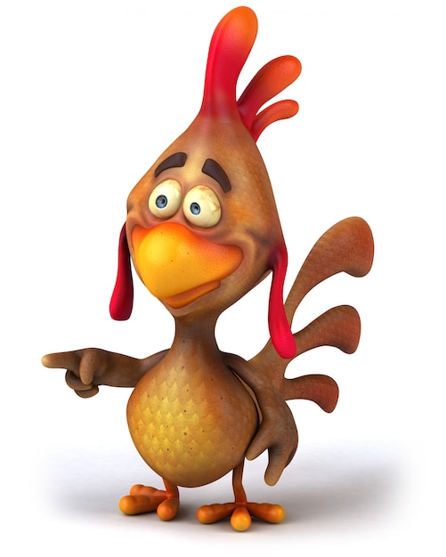 Animation de poulet amusante