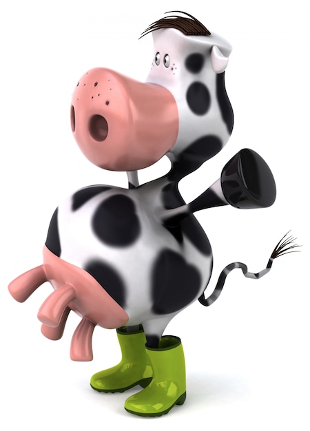 Animation de vache amusante