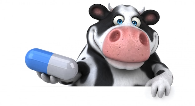 Animation de vache amusante