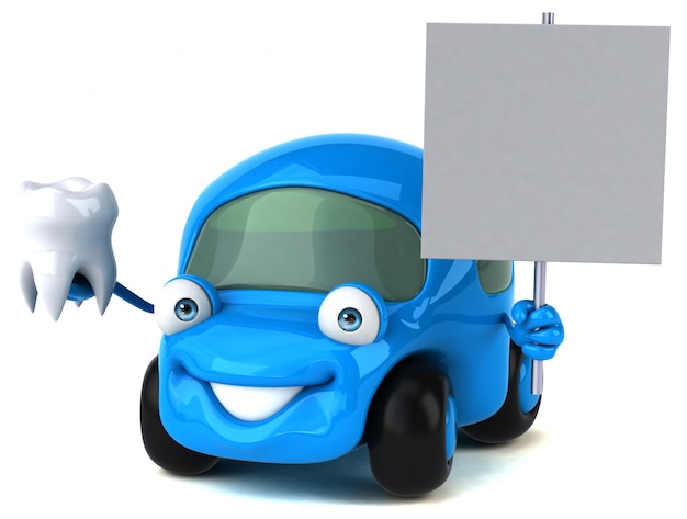 Animation de voiture amusante