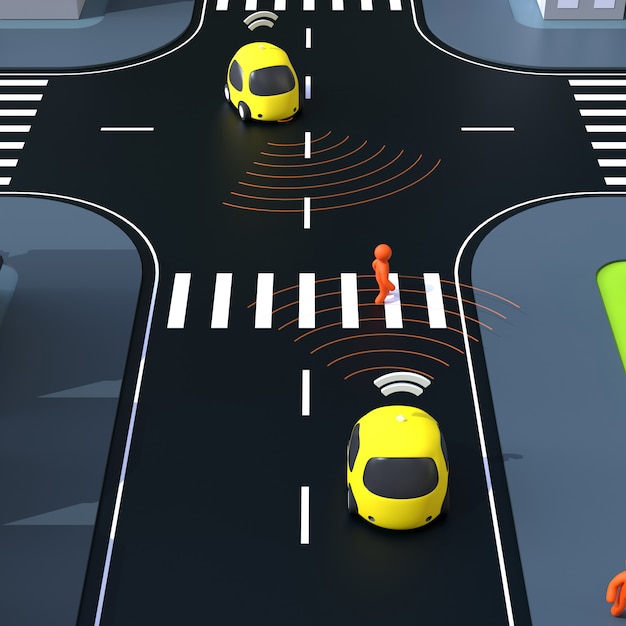 Animation de voitures autonomes