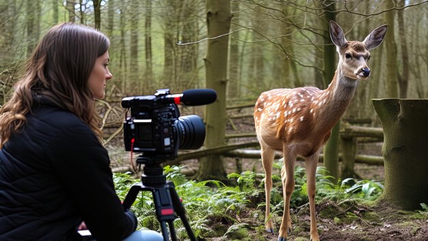 Photo les animaux sauvages virtuels qui racontent des histoires captivantes forment des liens et illustrent une tendance créative