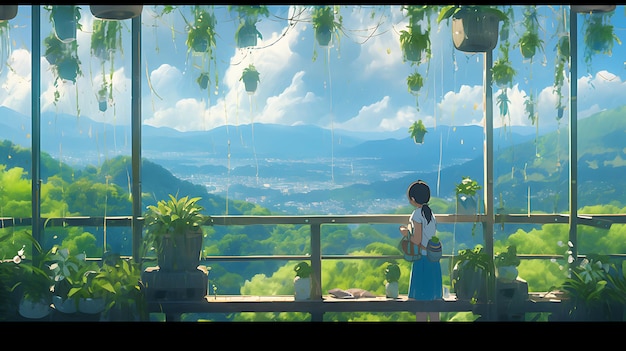 Anime Vibrant Monde captivant du paysage comique du manga