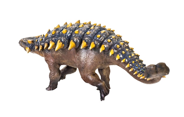 ankylosaure, dinosaure, arrière-plan isolé