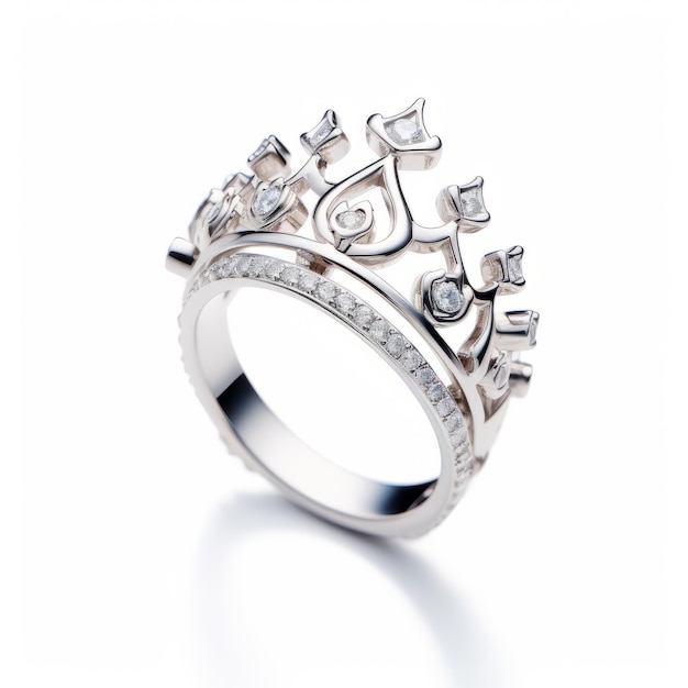 L'anneau de la princesse de la couronne de la reine J des motifs bibliques exquis et des inspirations lyriques